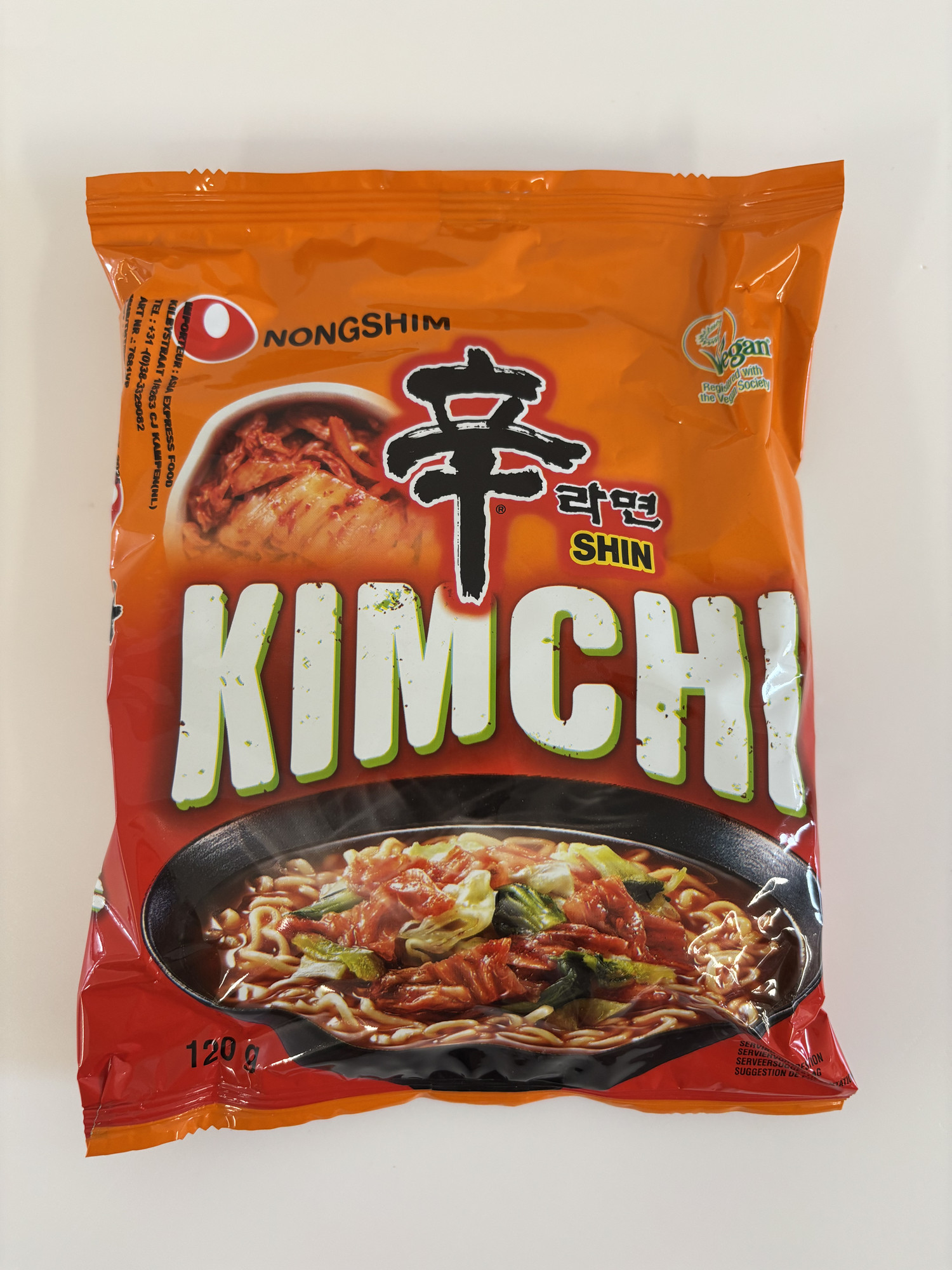 Kimchi Flavored Instant Noodles